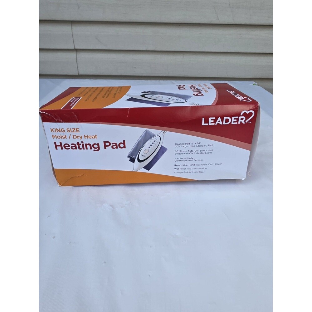 Leader LCD Select Heat Moist/Dry Heating Pad ''1 Count, King Size